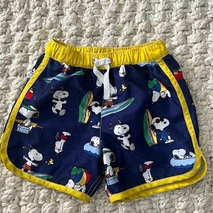 Hanna Anderson Peanuts Snoopy Swim Trunks